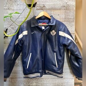 Nike | Vintage 1990s/2000s Youth 16/18 Large Toronto Maple Leafs Bomber Jacket